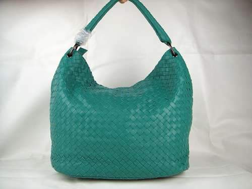 Bottega Veneta Lambskin Leather Bag 9632 green